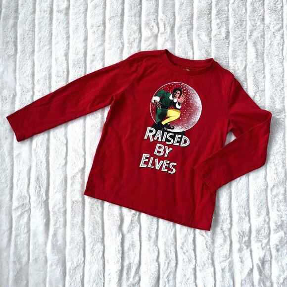 Kids GAP Christmas Elf T-Shirt (Red) S - Picture 1 of 7